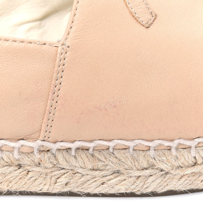 Chanel Lambskin CC Espadrilles 39 Beige Black 12 of 15