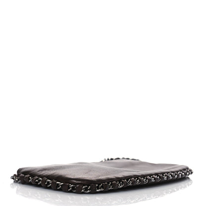 Chanel Calfskin Logo Pochette Brown 3 of 9