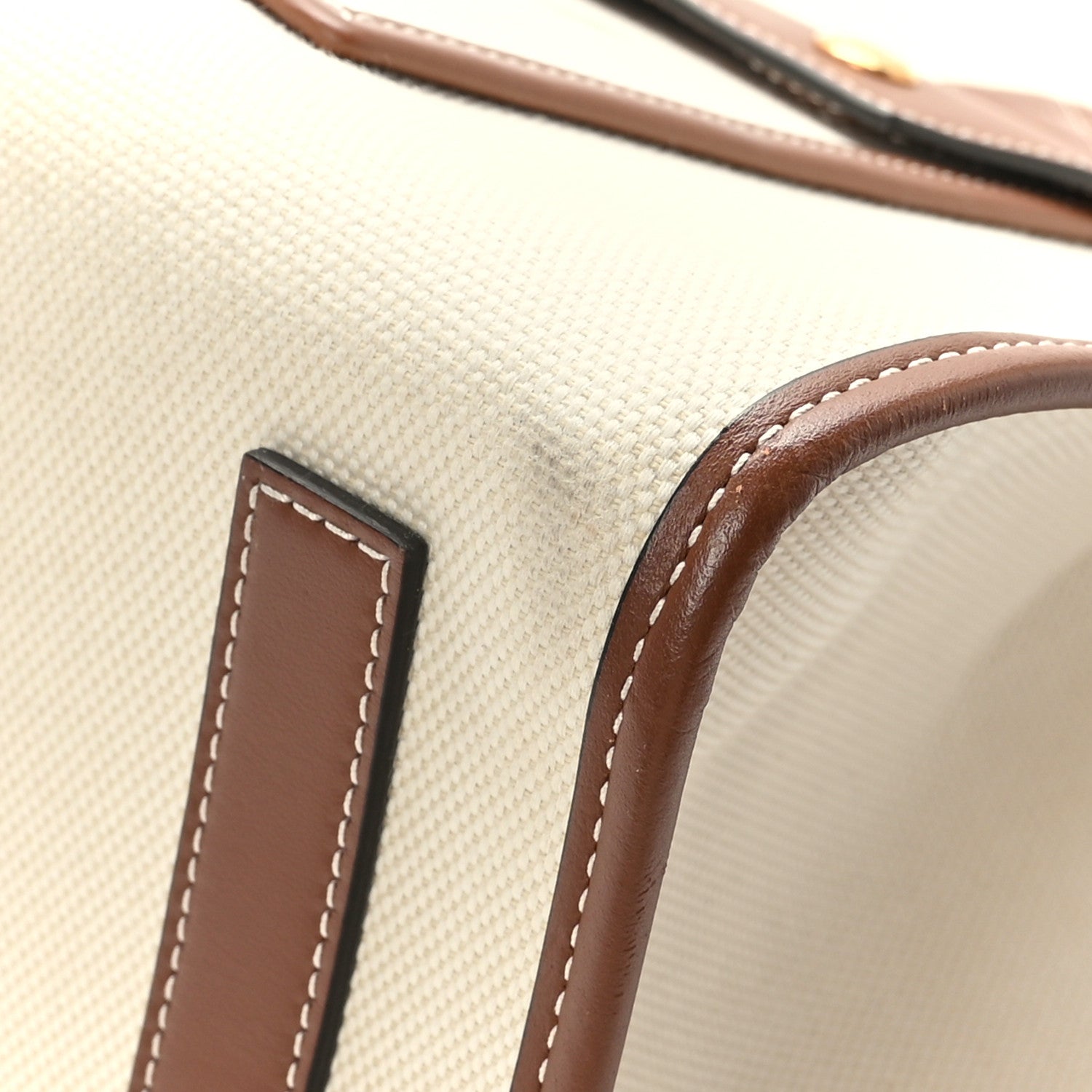 Burberry Canvas Smooth Calfskin Medium Two Tone Freya Tote Brown 8 of 11