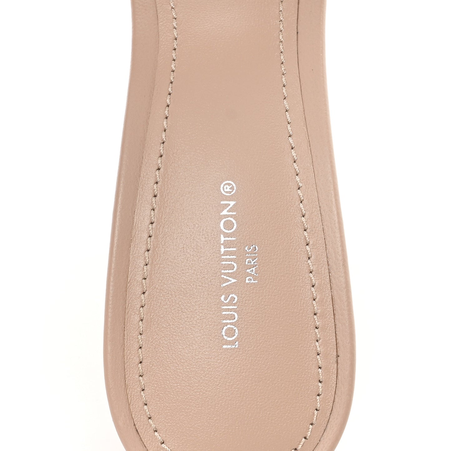 Lambskin Embossed Monogram Revival High Heel Mules 40 Beige