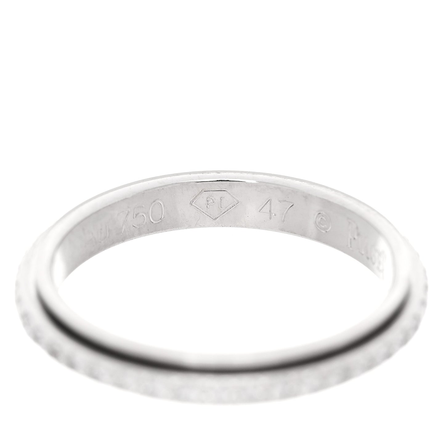 18K White Gold Diamond .35ctw Possession Wedding Band Ring 47 4