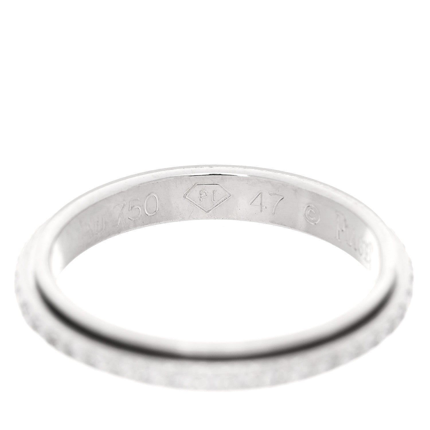 Piaget 18K White Gold Diamond .35ctw Possession Wedding Band Ring 47 4 6 of 6