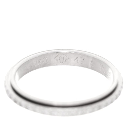 Piaget 18K White Gold Diamond .35ctw Possession Wedding Band Ring 47 4 6 of 6