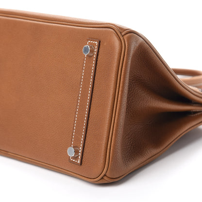 Hermes Natural Barenia Faubourg Birkin 30 Fauve 7 of 11