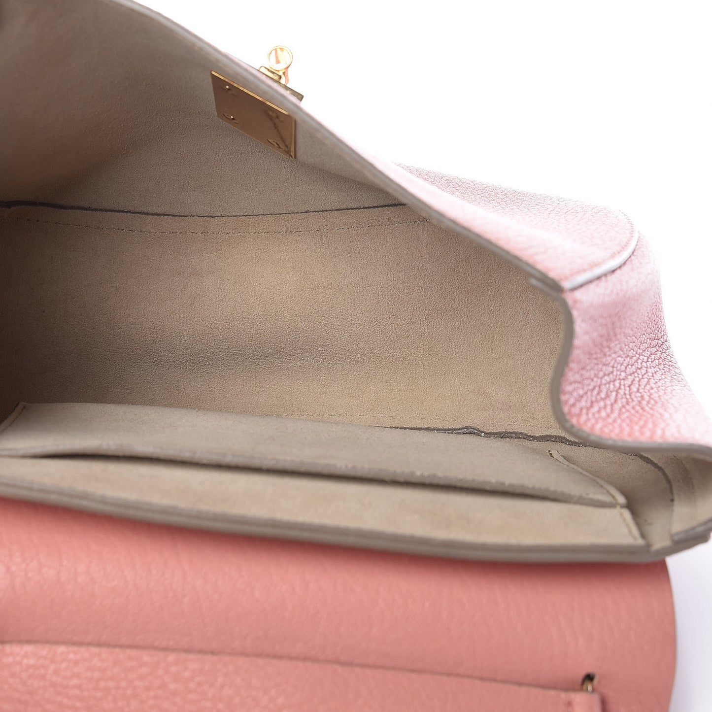 Grained Lambskin Drew Shoulder Bag Misty Rose