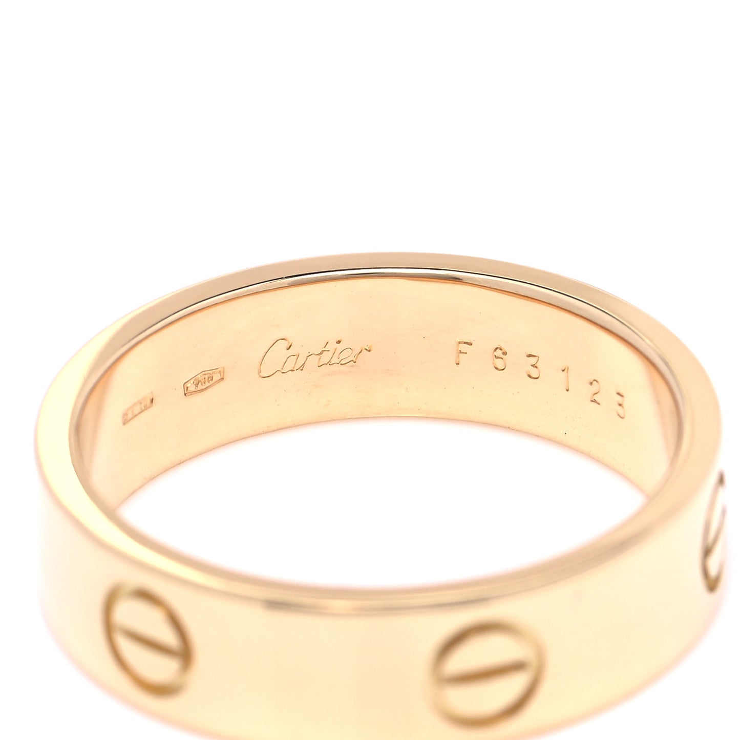 18K Yellow Gold 5.5mm LOVE Ring 63 10.25