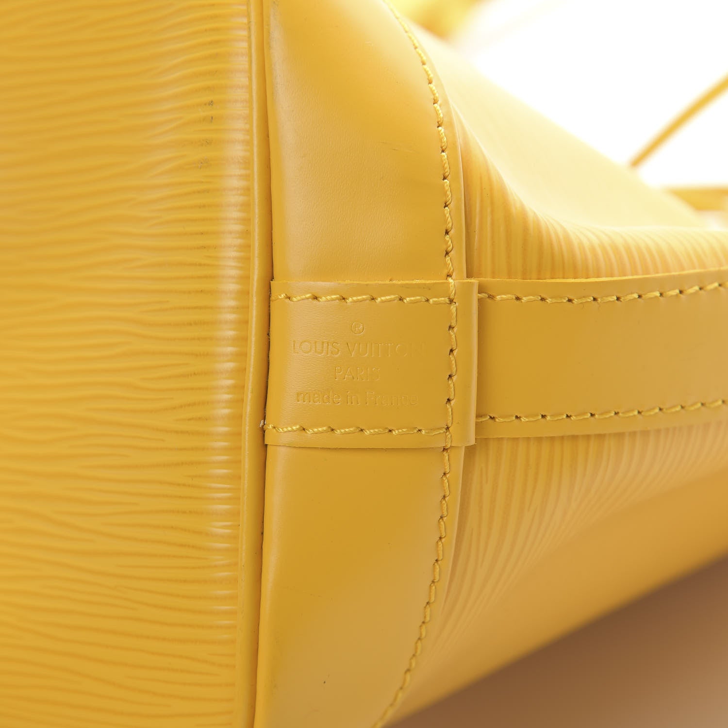 Louis Vuitton Epi Noe BB Citron 5 of 14