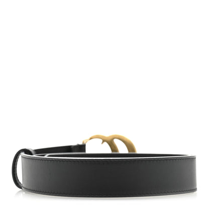 Gucci Calfskin Double G 30mm Belt 80 32 Black 2 of 6