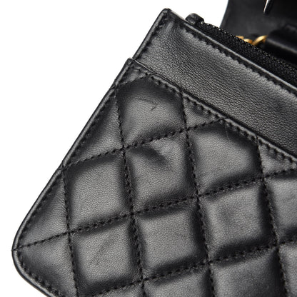 Chanel Lambskin Quilted Boy Wallet On Chain WOC Black 8 of 15