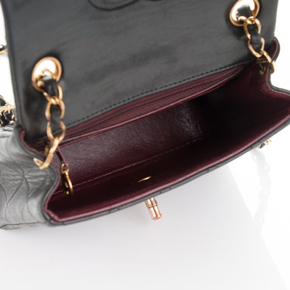 Chanel Lambskin Quilted Mini Square Flap Black 5 of 7