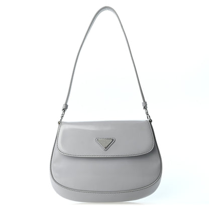 Prada Spazzolato Cleo Flap Shoulder Bag Fiordaliso 1 of 10