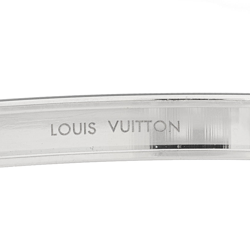 18K White Gold Empreinte Bangle Bracelet