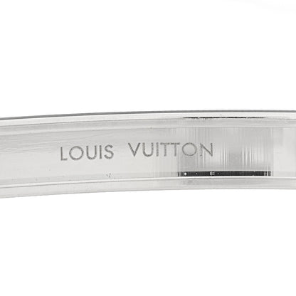 Louis Vuitton 18K White Gold Empreinte Bangle Bracelet 3 of 4
