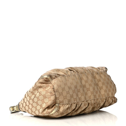 Gucci Monogram Large D Gold Hobo Gold 4 of 9