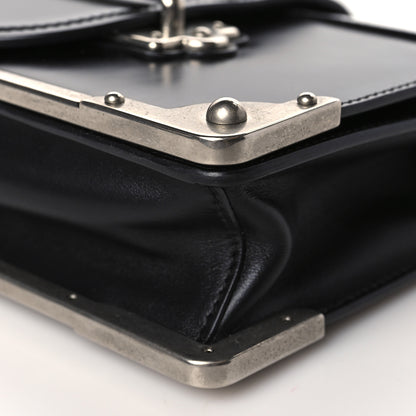 Prada City Calf Cahier Chain Clutch Black 7 of 7