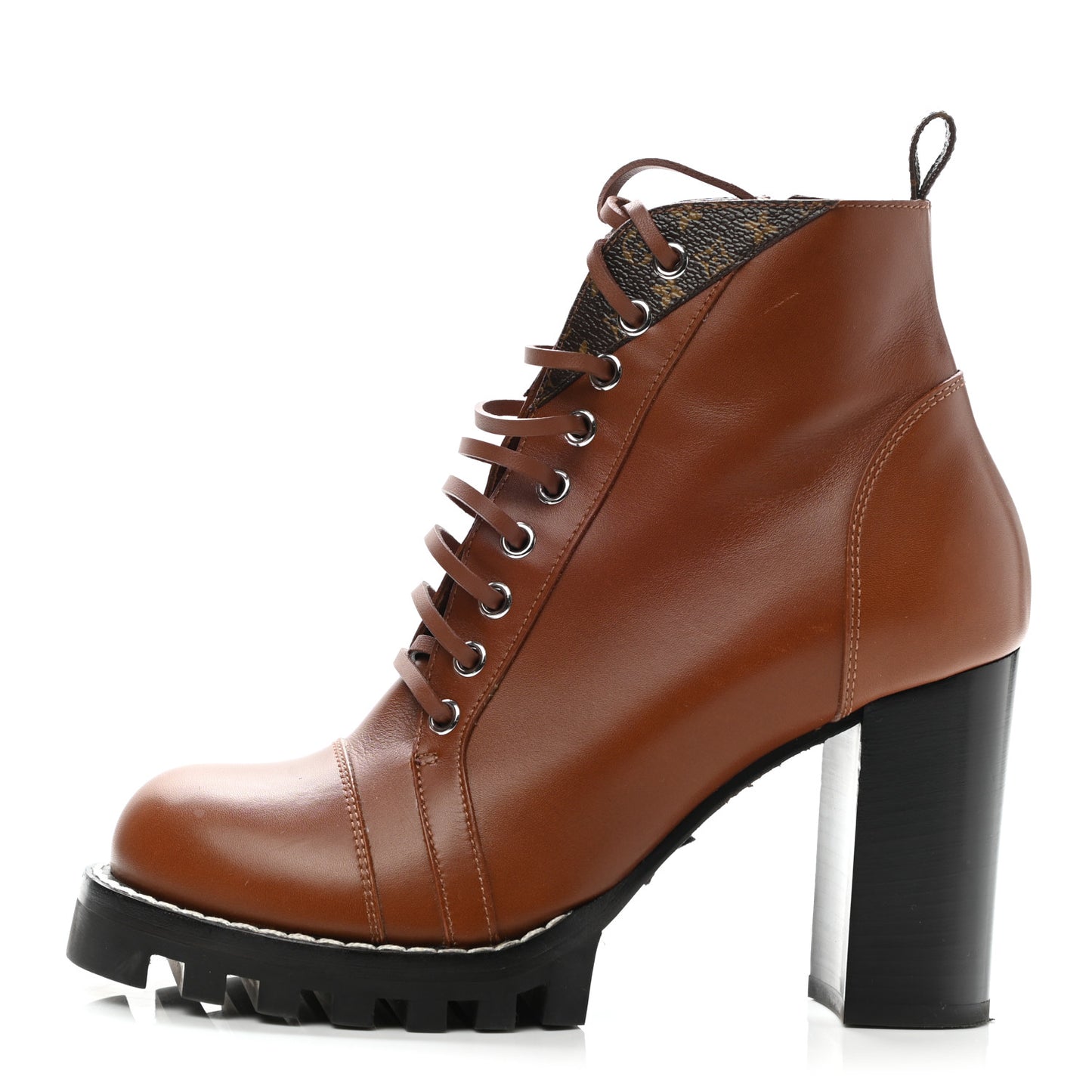 Calfskin Monogram Star Trail Ankle Boots 39 Cognac
