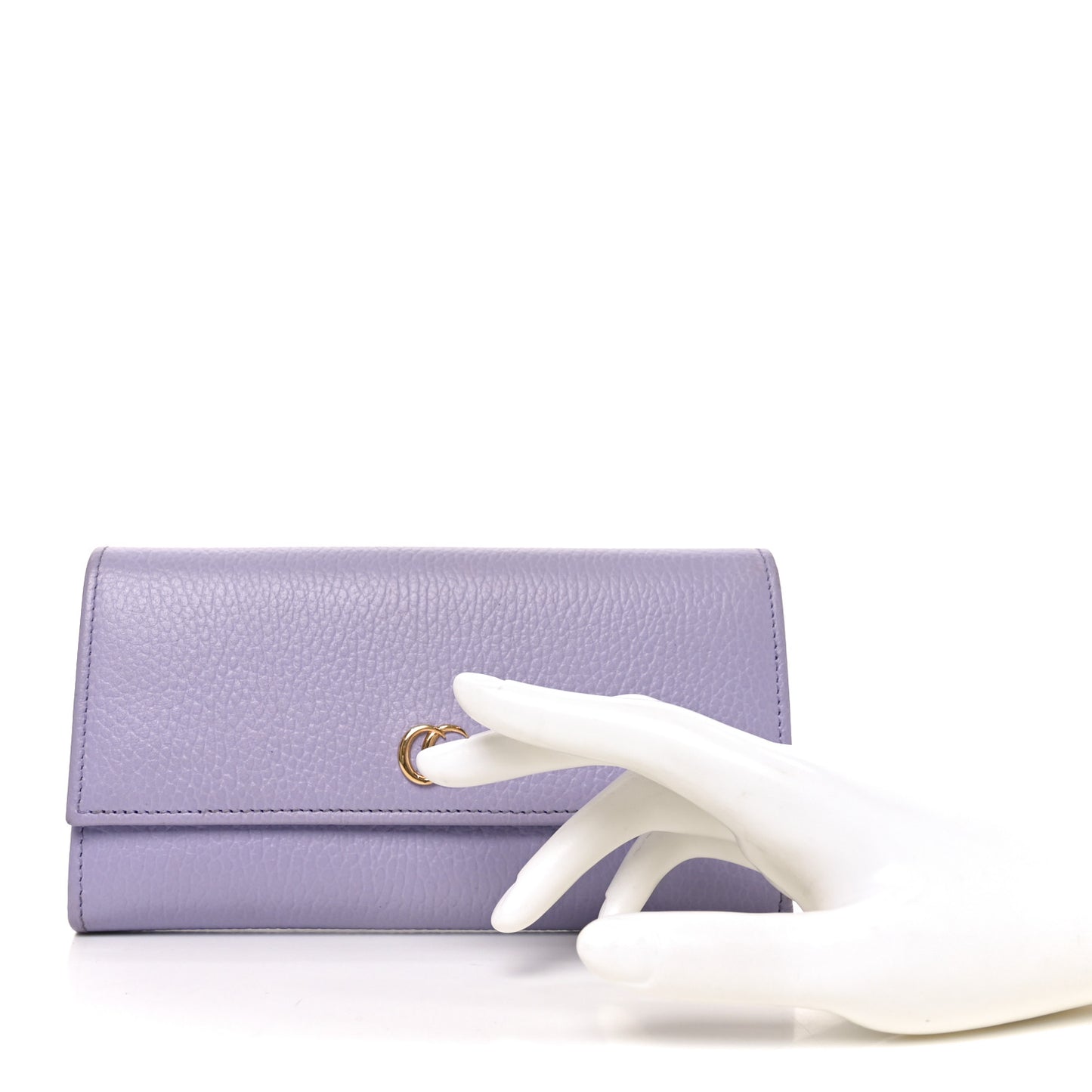 Dollar Calfskin GG Marmont Continental Wallet Lilac