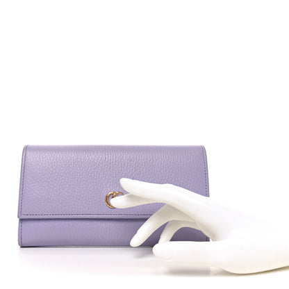 Gucci Dollar Calfskin GG Marmont Continental Wallet Lilac 4 of 16
