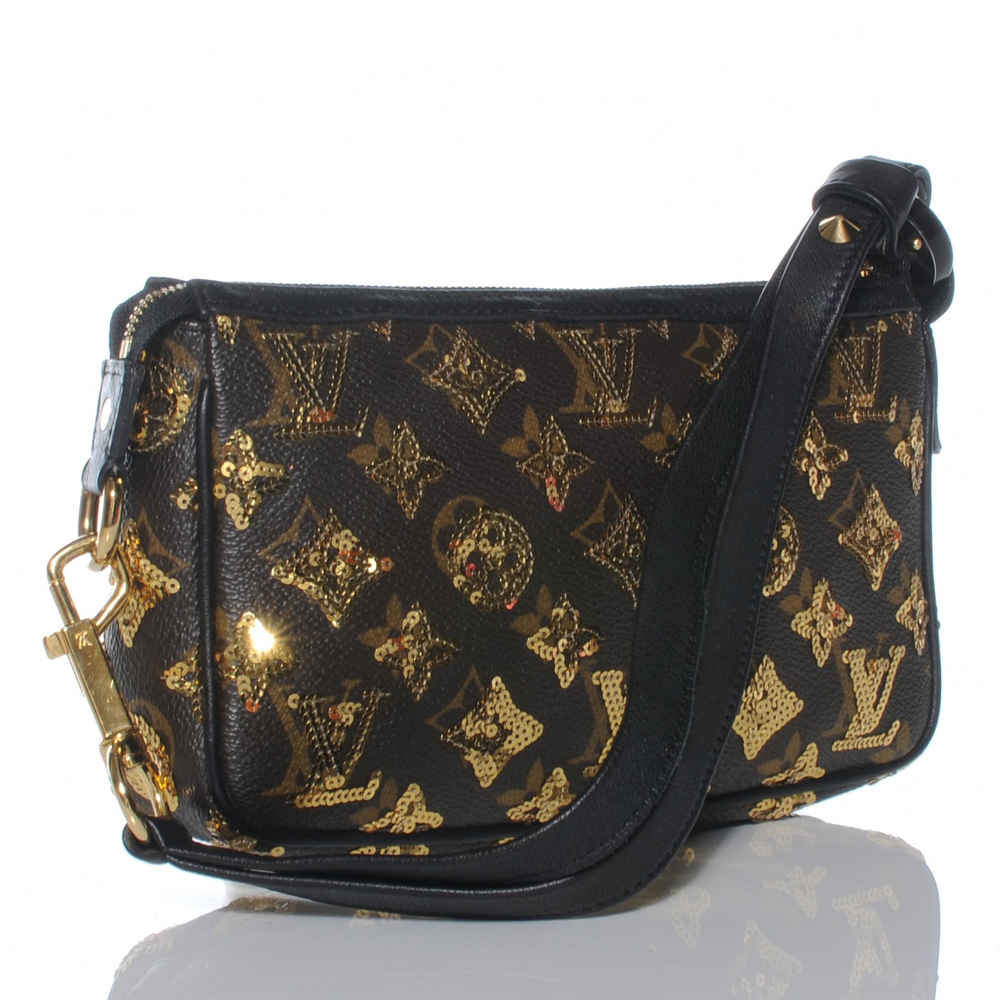 Monogram Sequins Eclipse Pochette Gold