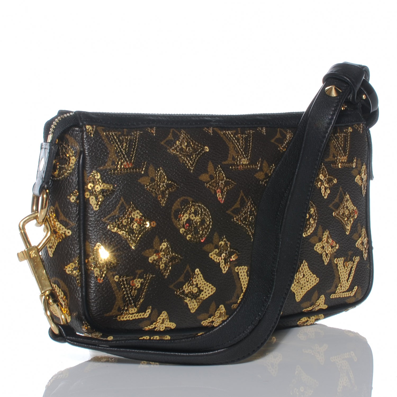 Louis Vuitton Monogram Sequins Eclipse Pochette Gold 3 of 7