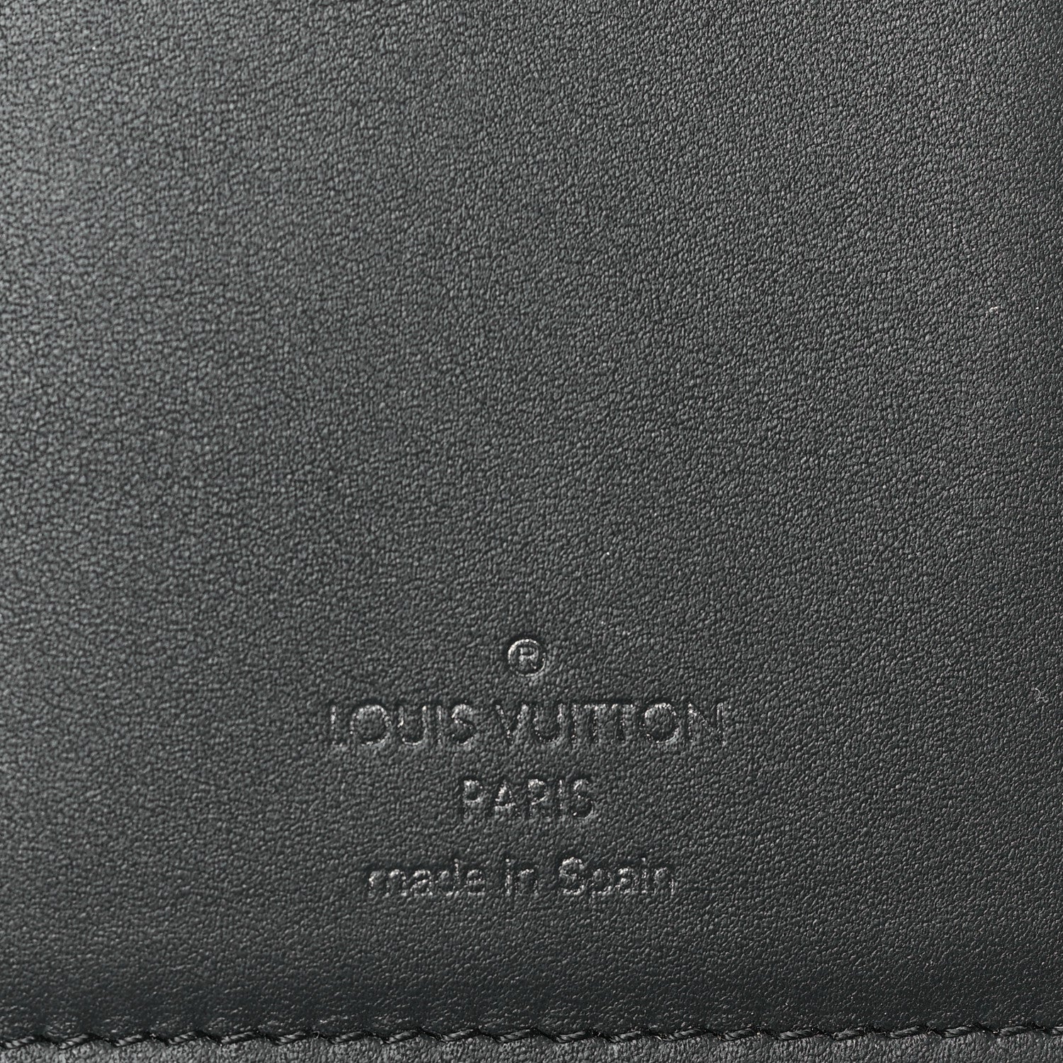 Louis Vuitton Calfskin Monogram Shadow Brazza Wallet Black 6 of 6