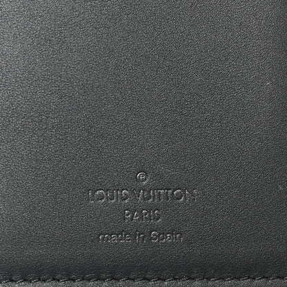 Louis Vuitton Calfskin Monogram Shadow Brazza Wallet Black 6 of 6