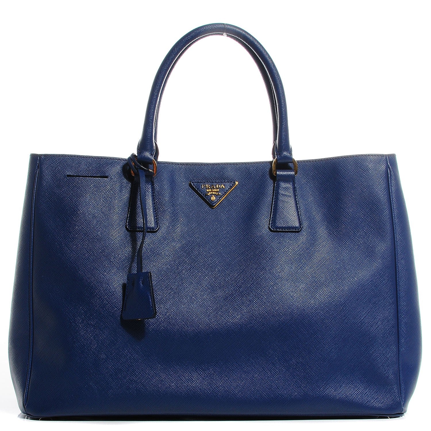 Prada Saffiano Lux Large Tote Bluette 1 of 11