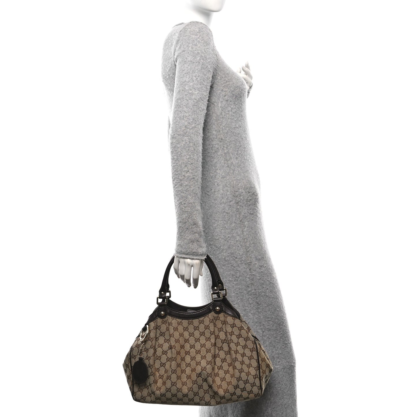 Monogram Medium Sukey Tote Dark Brown