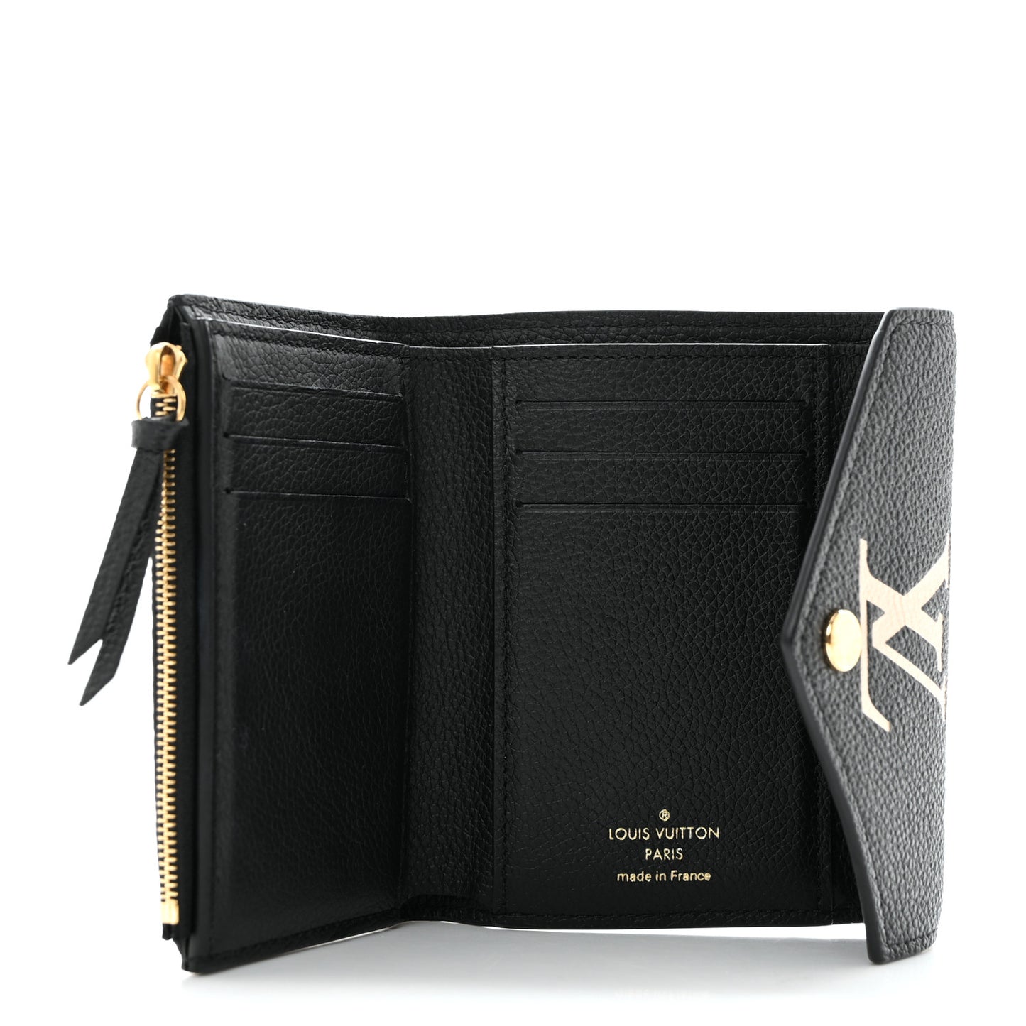 Empreinte Monogram Giant Victorine Wallet Black Beige