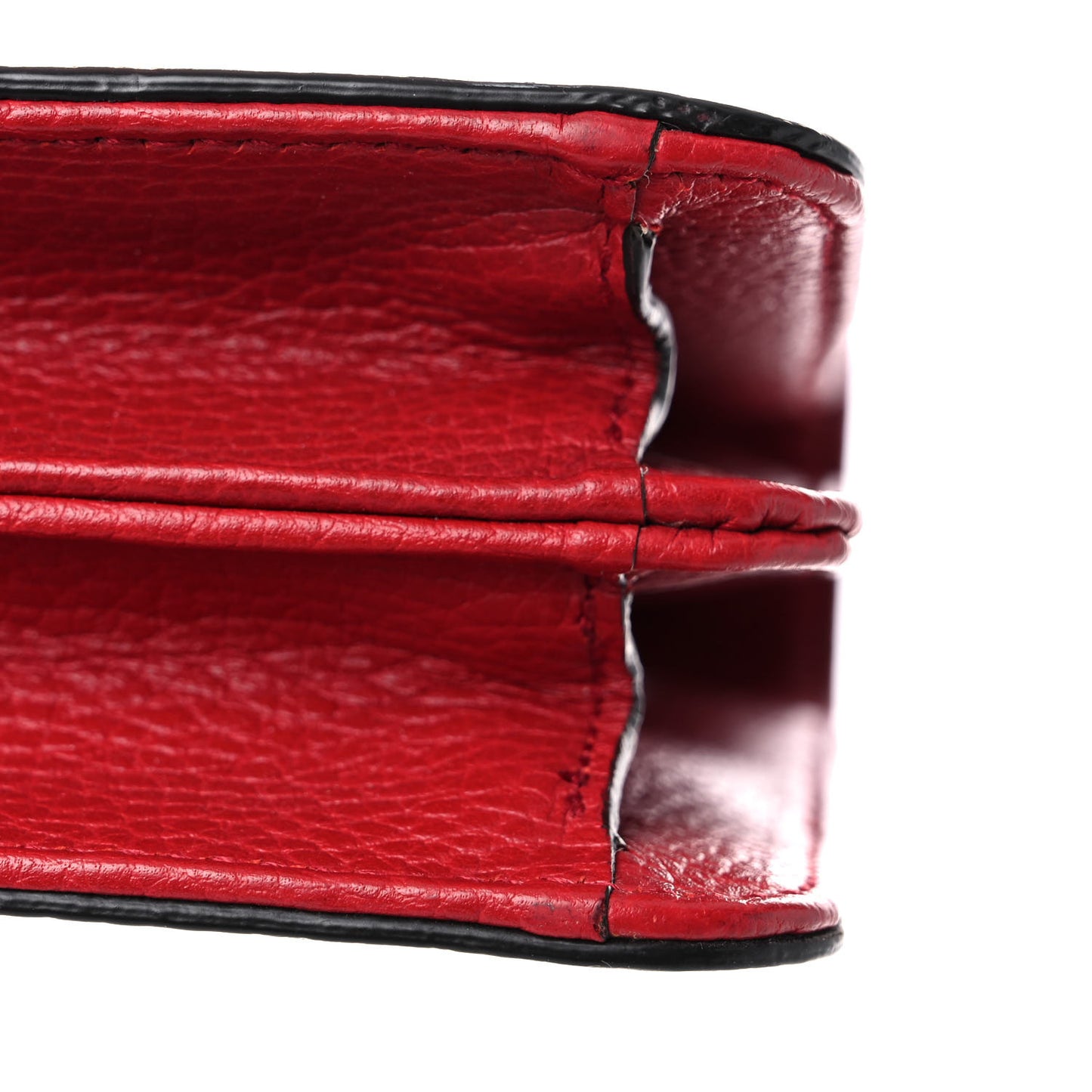 Dollar Calfskin Small Interlocking G Shoulder Bag Red