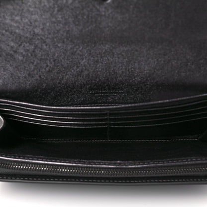 Bottega Veneta Metallic Grosgrain Intrecciato Continental Flap Wallet Argento Ossidato 5 of 9