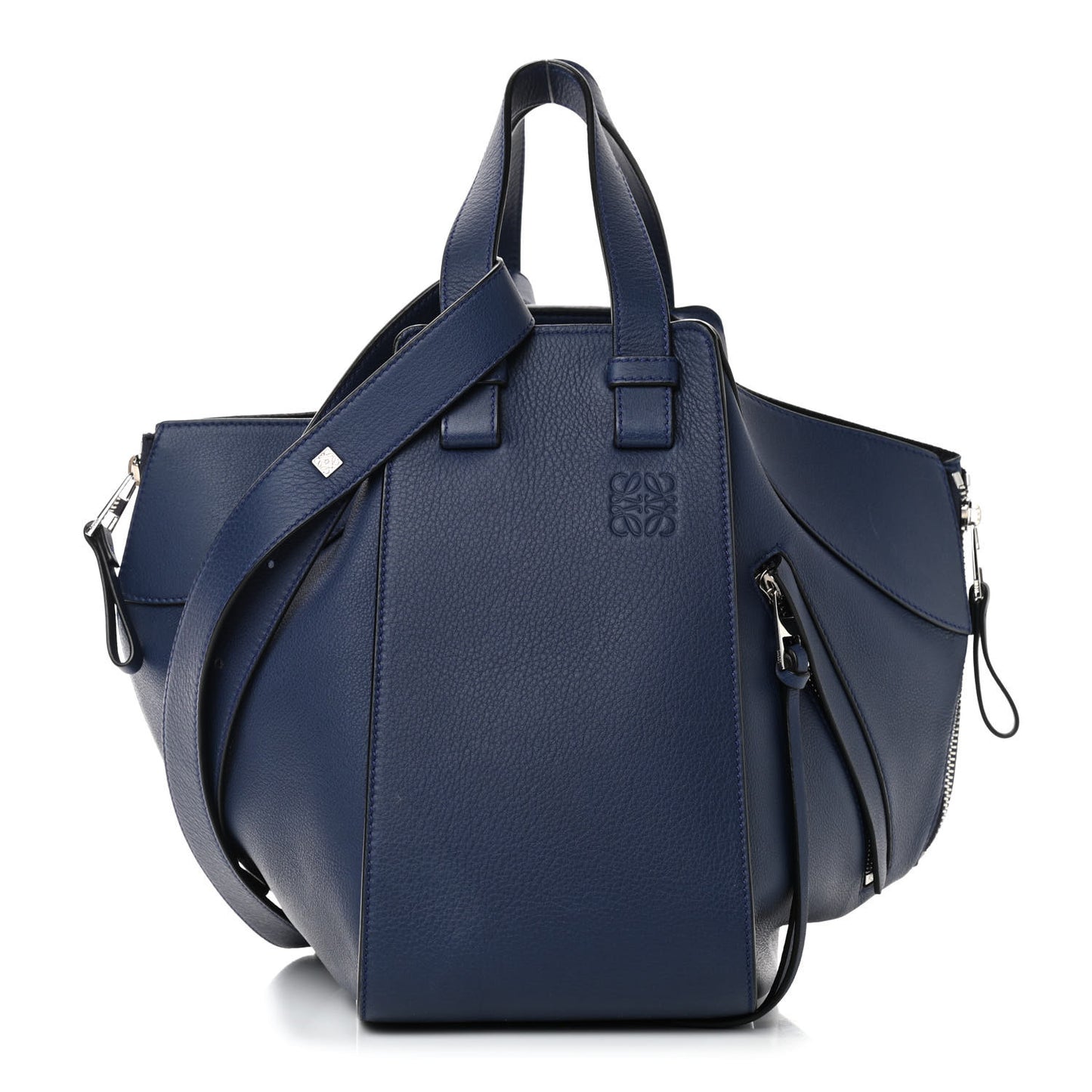 Calfskin Small Hammock Shoulder Bag Marine