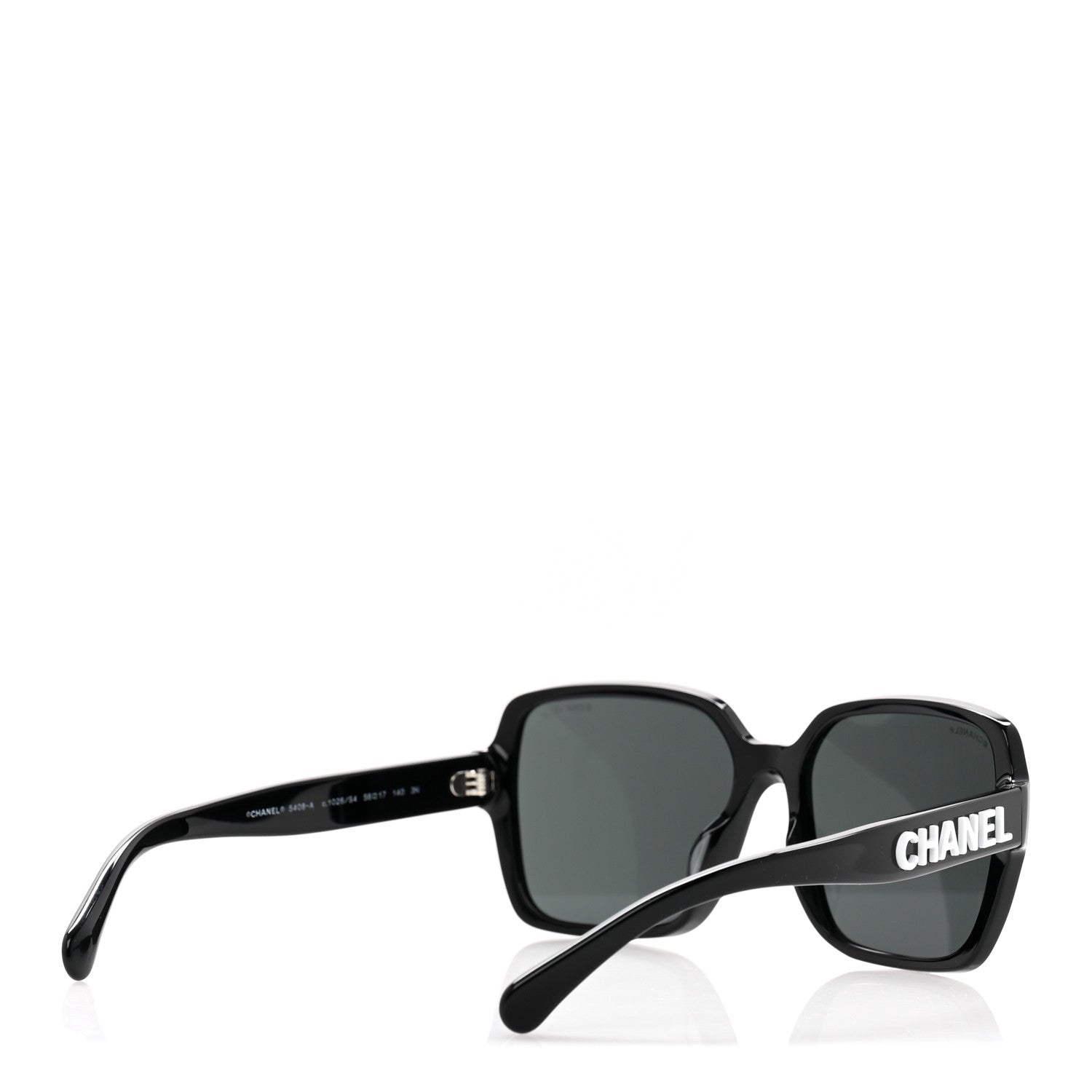 Chanel Acetate Square Sunglasses 5408-A Black 4 of 9