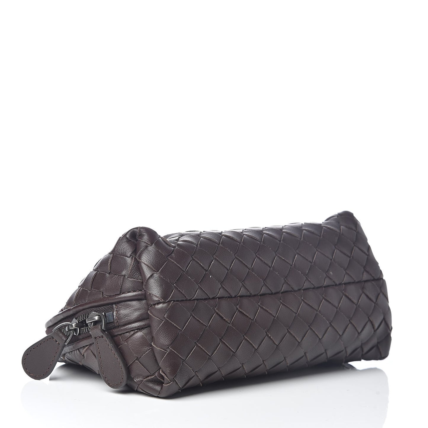 Nappa Intrecciato Cosmetic Pouch Ebano