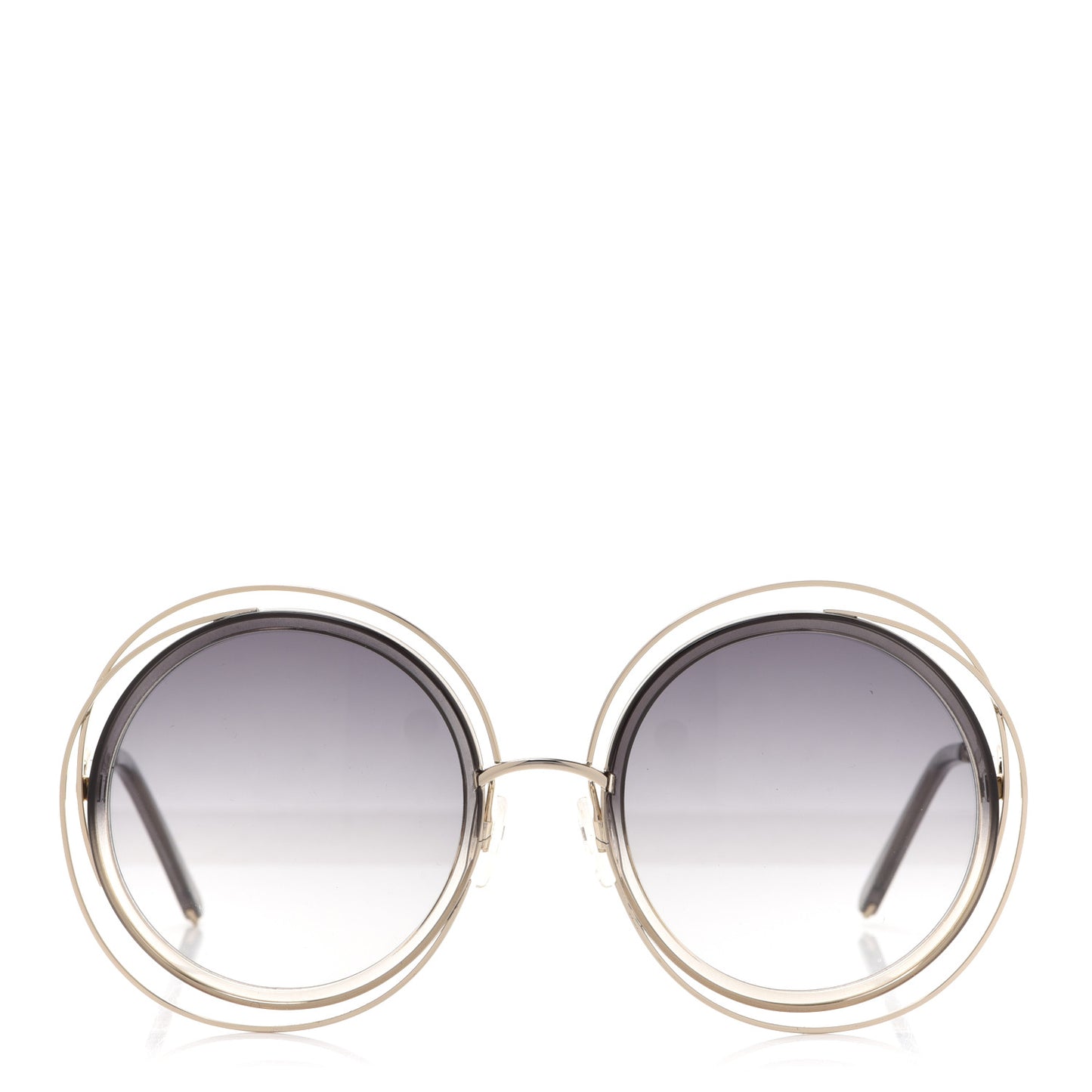 Oversize Round Carlina Oversized Round Sunglasses CE114S Gold Grey Metallic