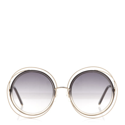Chloe Oversize Round Carlina Oversized Round Sunglasses CE114S Gold Grey Metallic 2 of 7