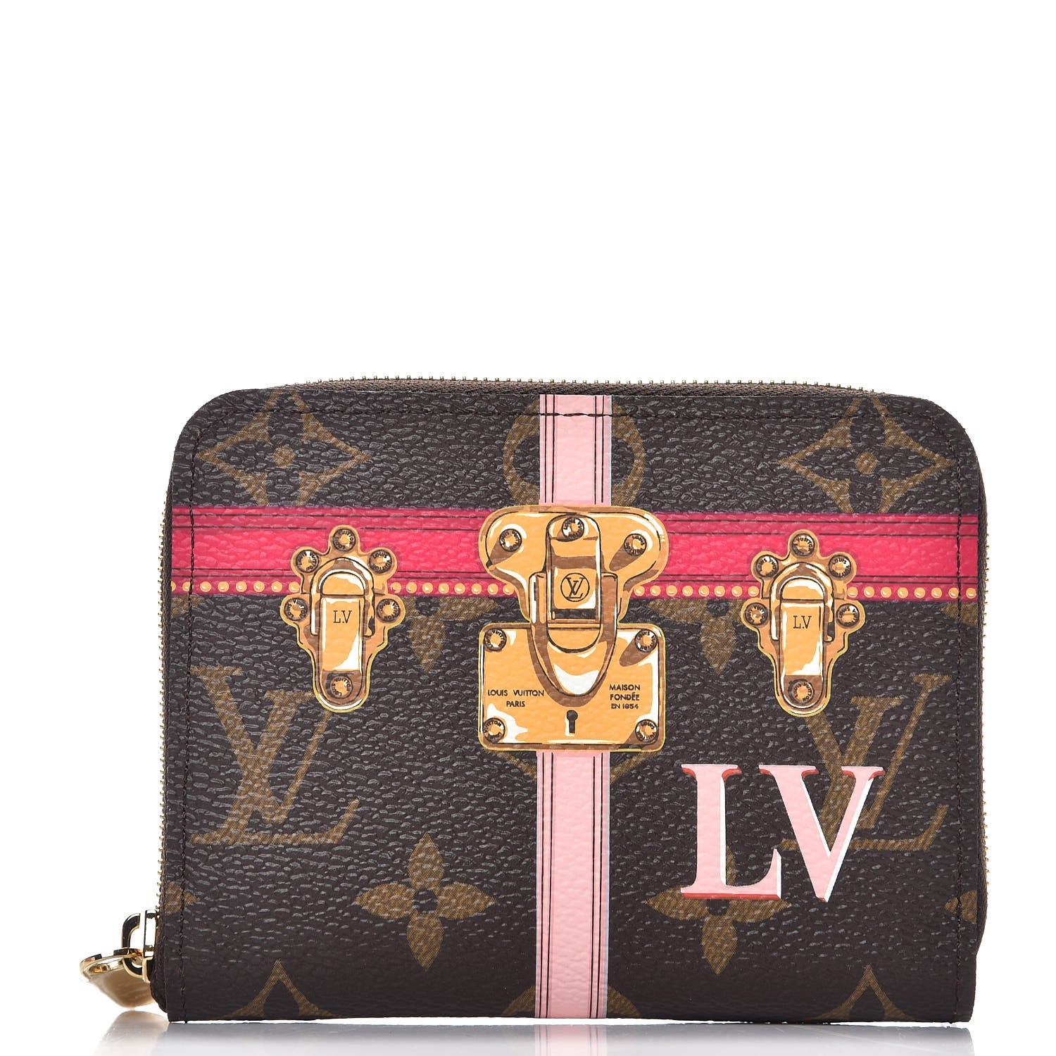 Louis Vuitton Monogram Summer Trunks Zippy Coin Purse 1 of 8