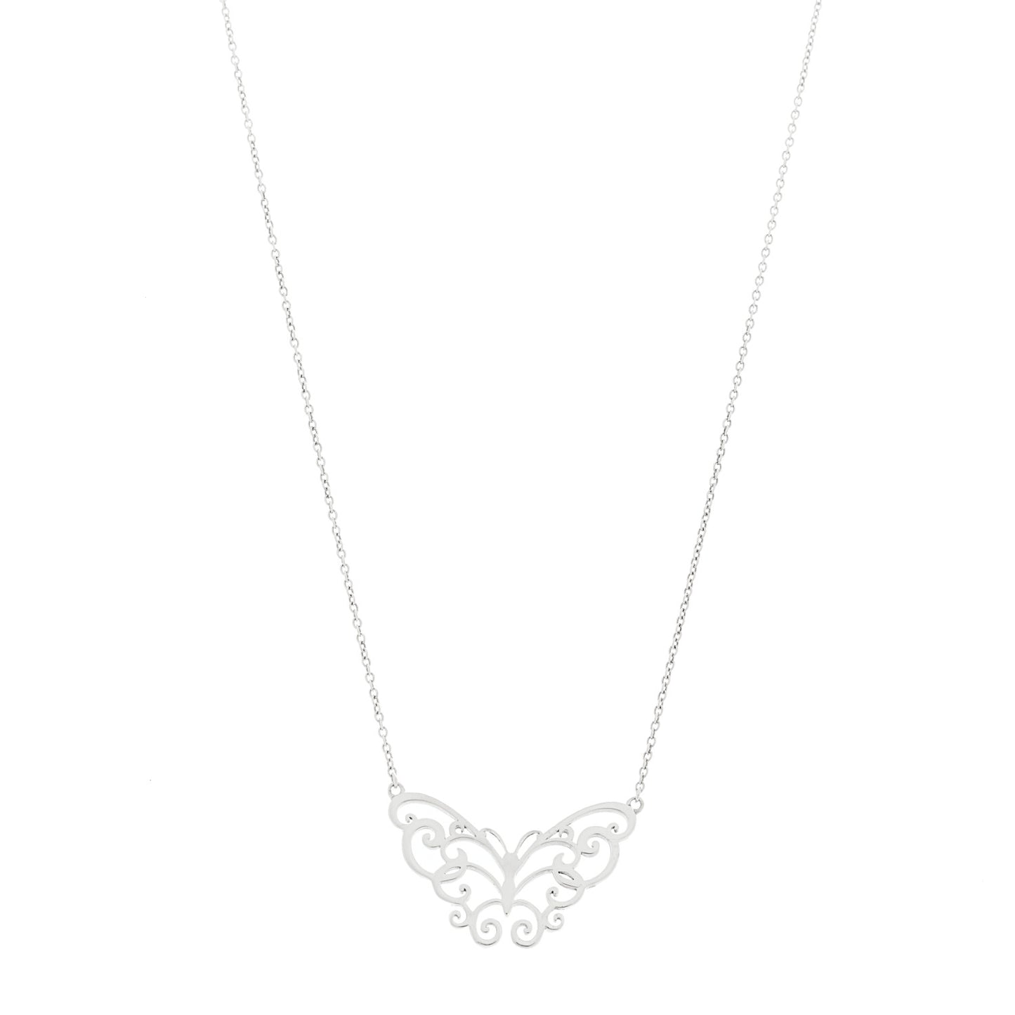 Sterling Silver Enchant Butterfly Pendant Necklace