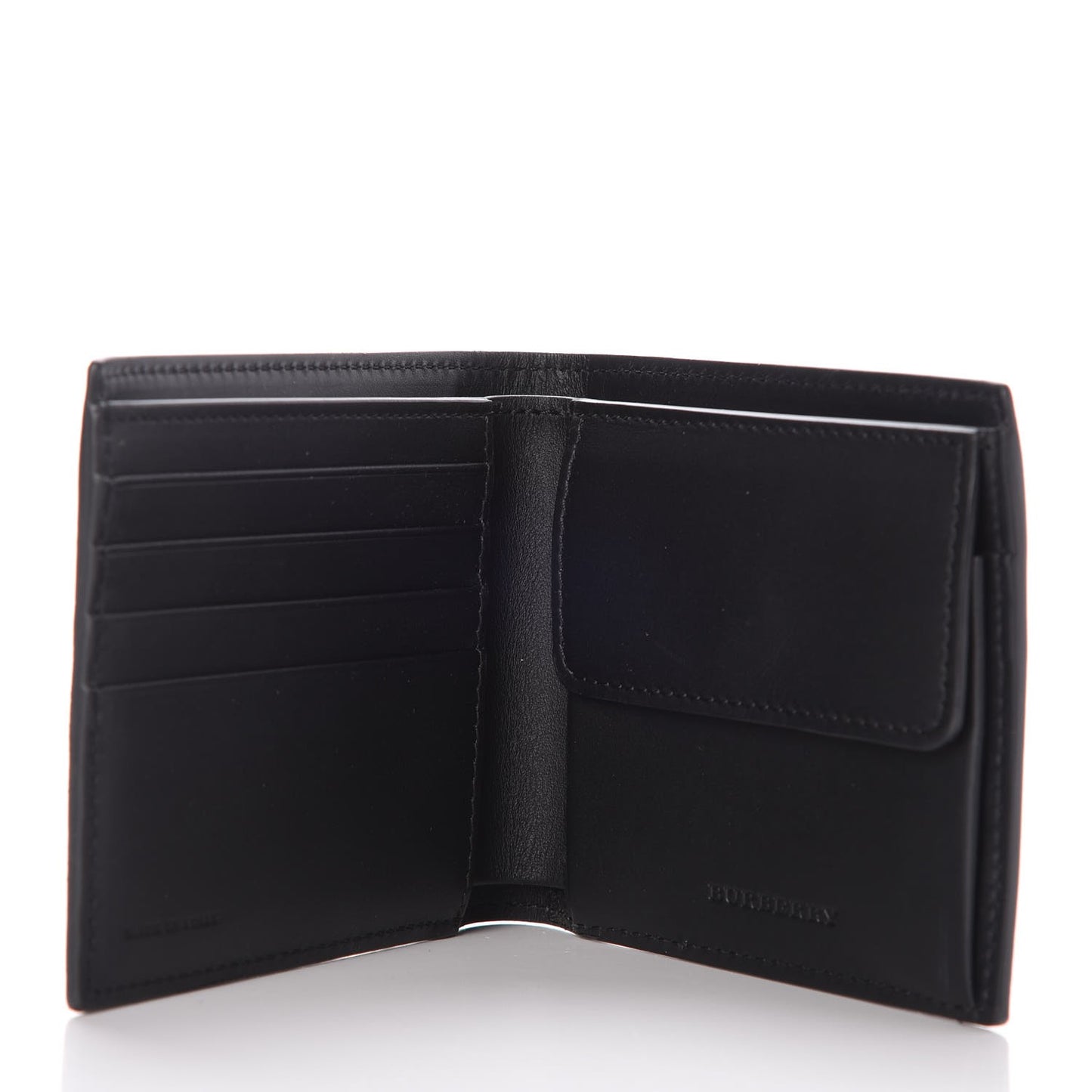 Grained Calfskin BBi-Fold Wallet Black