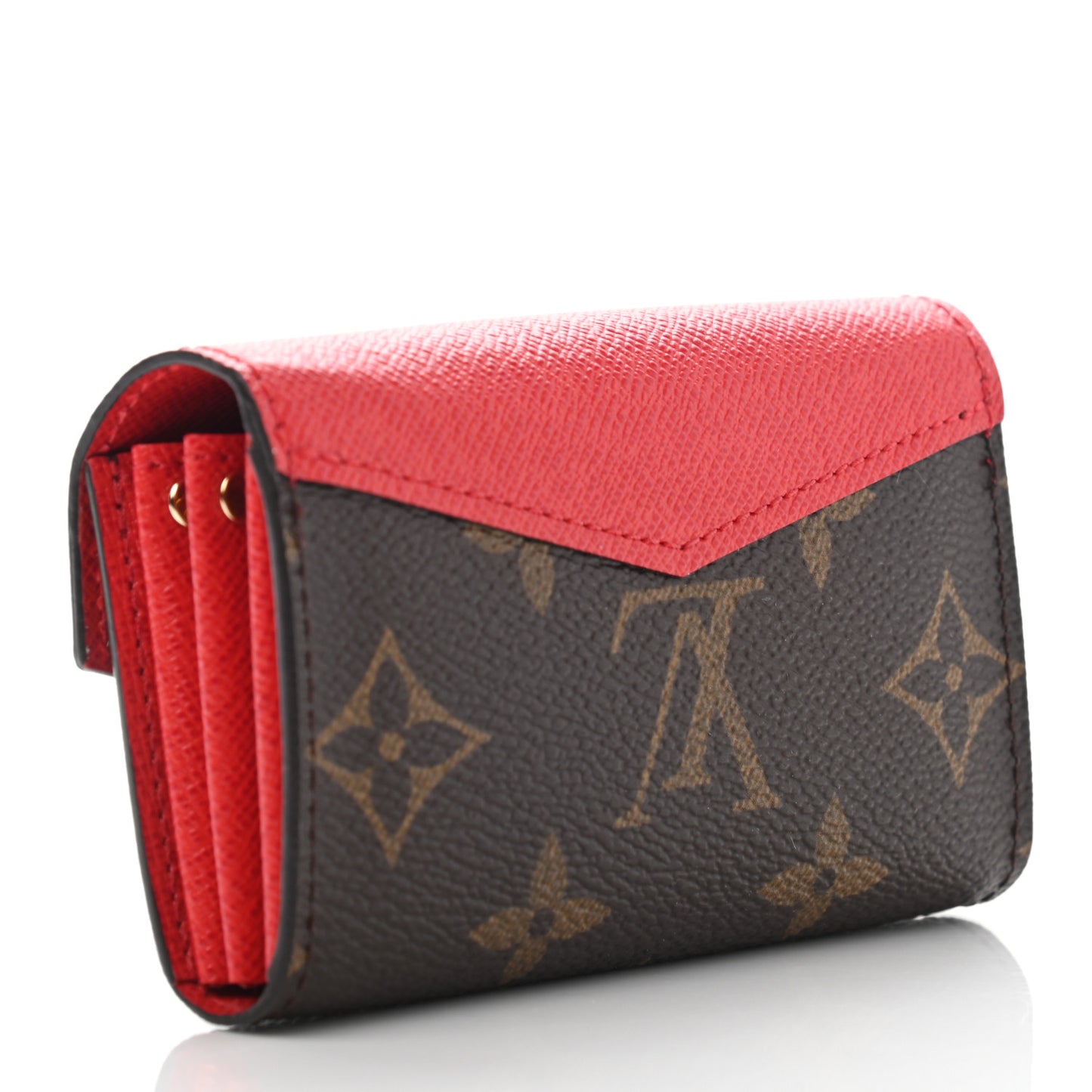 Monogram Sarah Multicartes Coquelicot