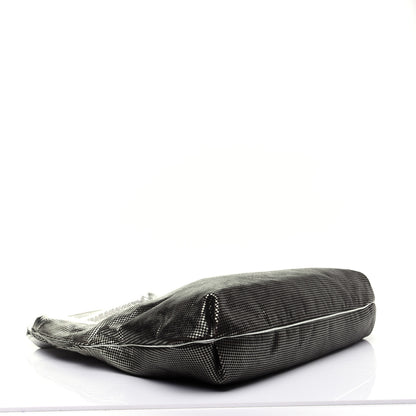 Chanel Metallic Perforated Lambskin Hollywood Hobo Silver 4 of 11