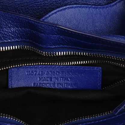 Balenciaga Chevre Silver Metallic Edge Hardware City Bleu Roi 8 of 8