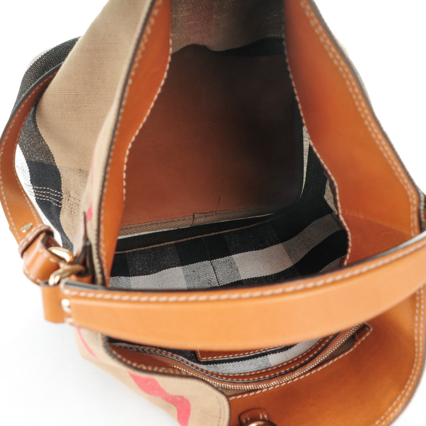 Canvas Mega Check Medium Ashby Saddle Brown