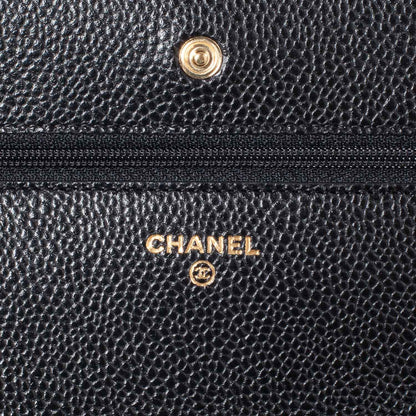 Chanel Caviar Quilted Wallet On Chain WOC Black 7 of 11