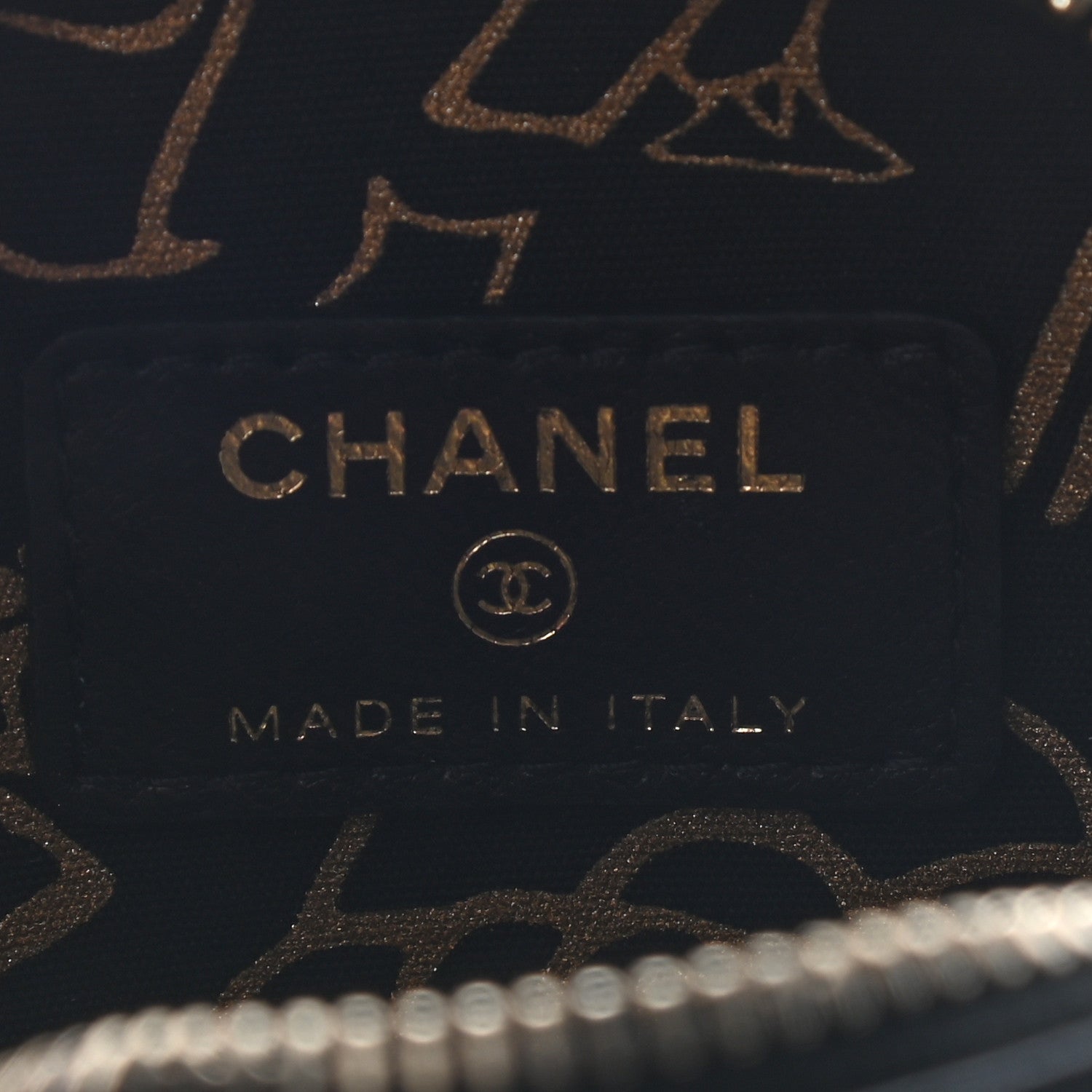 Chanel Lambskin Quilted Zip Around Classic Coin Purse Black 6 of 7