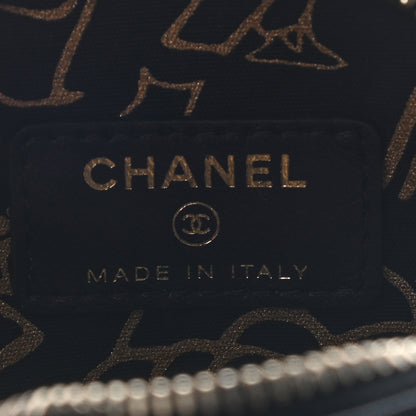 Chanel Lambskin Quilted Zip Around Classic Coin Purse Black 6 of 7