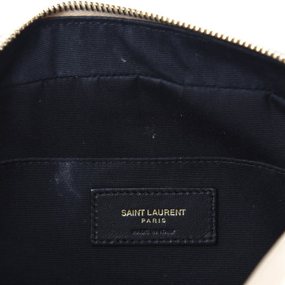 Saint Laurent Calfskin Matelasse Monogram Lou Camera Bag Crema Soft 8 of 10