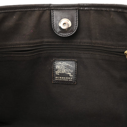 Burberry Haymarket Check Medium Regent Tote Chocolate 6 of 13
