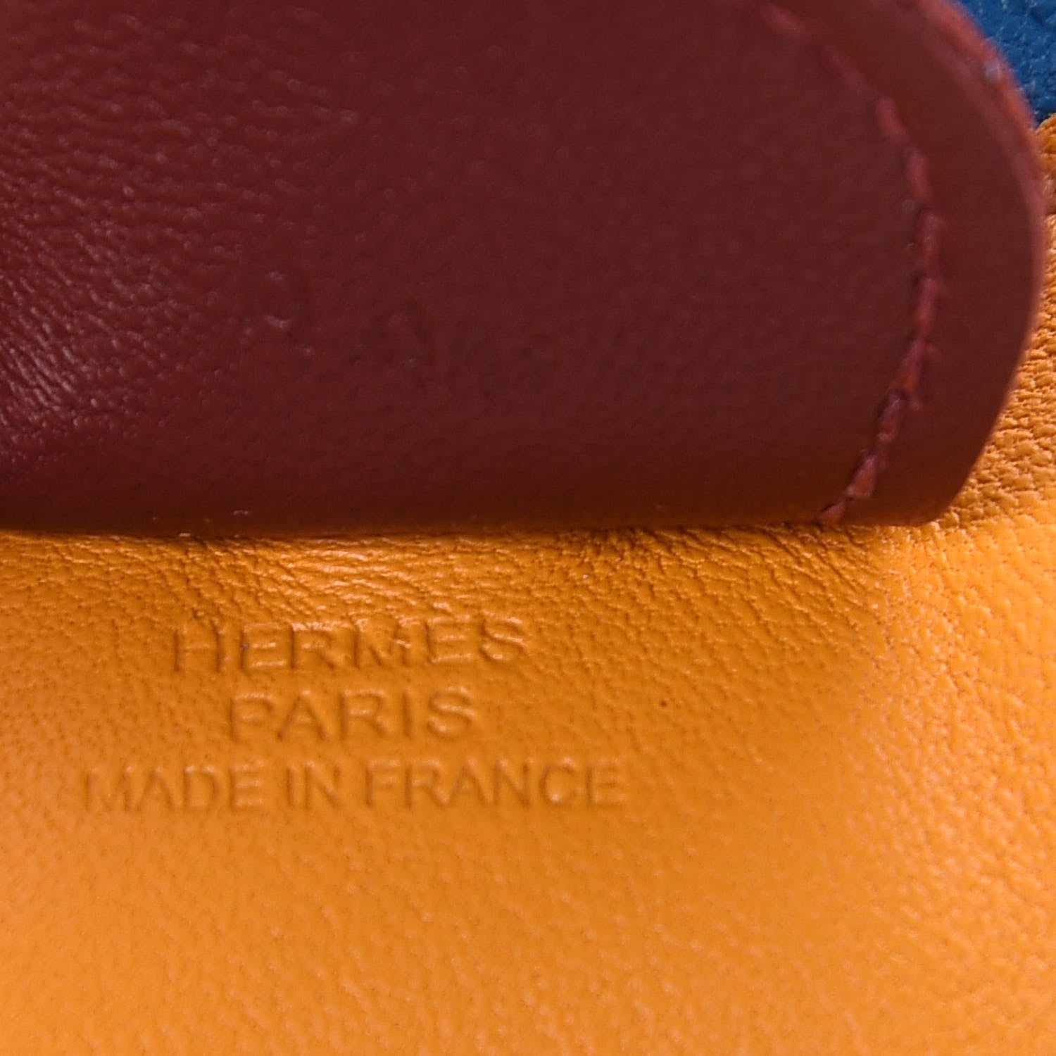 Hermes Milo Lambskin Grigri Rodeo Horse Bag Charm MM Jaune D'Or Bleu Zanzibar Rouge H 3 of 3