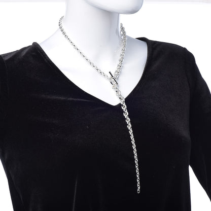 Hermes Sterling Silver Crescendo Necklace 2 of 7